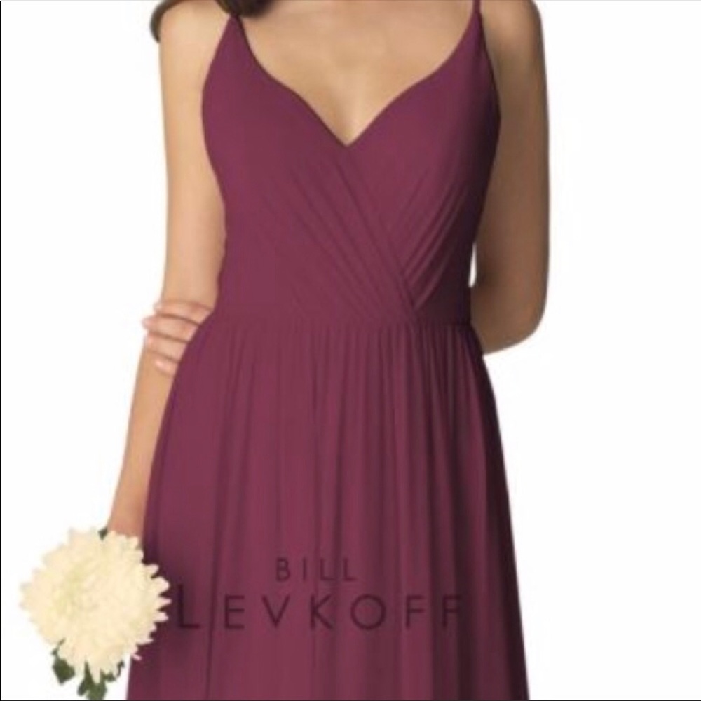 Bill Levkoff Wine Dress